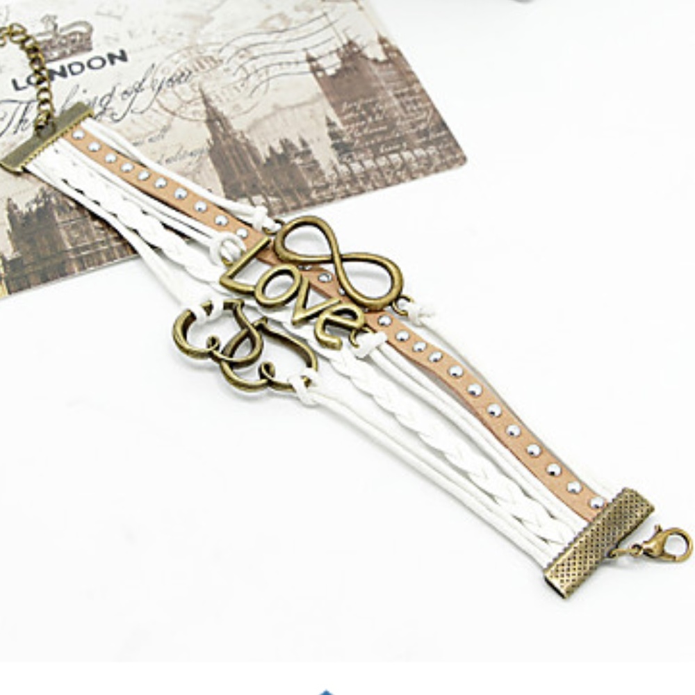 Brown & Tan Antique Wrap Bracelet